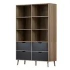 Artiss Bookshelf Display Book Cube Shelves Storage 4 Drawers Bookcase MITZI