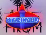 Standard Gas Oil Gasoline 24" Neon Sign Light Lamp With HD Vivid Dimmer LE