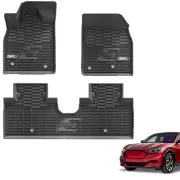 3W Ford Mustang Mach E Floor Mats Fit for 2021 2022 2023 2024 2025 TPE All