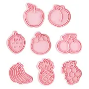 8 Pieces Fruit Biscuits Shape Cookie for Christmas Baking Lover