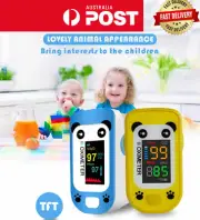 Children Finger Pulse Oximeter Blood Oxygen SpO2 Saturation Monitor Heart Rate