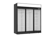 Thermaster Black Upright Three Glass Door Freezer LG-1563DF