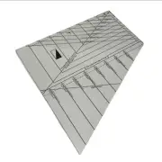 Plastic Quilting Template Ruler Patchwork Split Rects Cutting Template