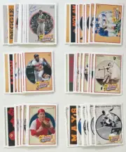 1990-92 UPPER DECK HEROES, REGGIE, RYAN, AARON, WILLIAMS, MAYS, BENCH, 54 CARDS