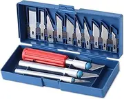 16-Pcs Craft Knife Set, Exacto Knife Set, 3-Pcs Hobby Knife with 13-Pcs Exacto Knife Blades, Precision Art Knife for Pumpkin Carving, Modeling, Arts & Crafts, Art Knife Exacting Knife