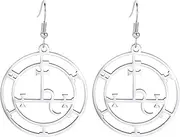 [EUEAVAN] Sigil of Lilith Earrings for Women Gothic Lilith Goddess Dangle Drop Earrings Demons Seal Lucifer's Symbol Mythology Pagan Jewelry Gifts