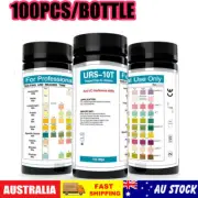 100pcs UriNV Test Strip 10 Parameters Urinalysis Dip-Stick Testing Kit Ketone