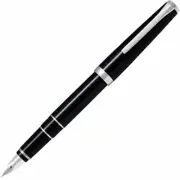 Pilot Fountain Pen Metal Falcon Screw On Cap Black Barrel, Medium Nib 60670