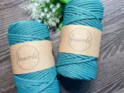 4.5mm Premium Matte Polyester Macrame cord - TEAL #29