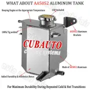 Aluminum Coolant Overflow Tank Reservoir For 2005-2014 Nissan Navara D40 2.5L (for: Nissan)