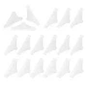 30Pcs Plastic Rounded Corner Triangle Glass Table Corner Protector, Clear