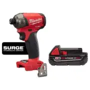 Milwaukee SURGE Impact Driver 1/4" 18V Li-Ion Brushless Cordless + 2.0Ah Battery