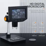 Digital Microscope 4.3" Digital Magnifier 1000x LCD USB Coin Microscope Repair