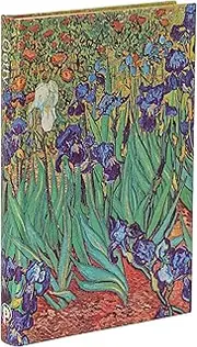 Van Gogh s Irises Mini Unlined Hardback Journal (Elastic Band Closure)