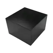 Black 18'' x 18'' x 12'' Cube Pedestal Display Knockdown Base Retail Fixture