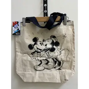 外貿品牌迪士尼Disney 米奇mickey 米妮帆布包肩背包鞋背包