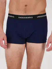 Underworks 4Pk Basic Trunk M CRYSTAL SEAS (SOLID)