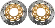 Floating Front Brake Discs Rotors for Suzuki GSX-S950 ABS 2021-2024, GSX-S1000 2015-2024, GSX-S1000 ABS 2015-2024, GSX-S1000F 2015-2022, Motorcycle Replacement Accessories Parts Gold