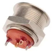 Apem PUSH BUTTON SWITCH 50mA Momentary SPST, Solder Terminal, Illuminated RED