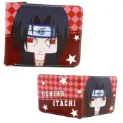New Chibi Itachi Uchiha NARUTO BiFold Wallet Standard Size Credit Card Billfold