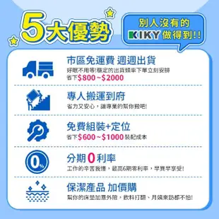 【KIKY】甄嬛可充電收納二件床組 雙人5尺(床頭箱+掀床底)