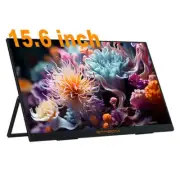 15.6" Portable Gaming Monitor HDMI USBC Second Screen Extender for Laptop Switch
