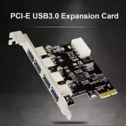 4 Port USB 3.0 PCI-E Expansion Card Express PCIe USB 3.0 HUB Adapter Controller