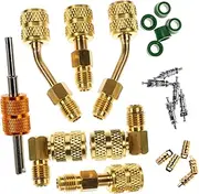 BESTYASH 1Set Mini Split Air Conditioning Refrigeration System Conversion Adapter Kit with Core Remover Tool Compliant Fit for Systems Durable and Efficient