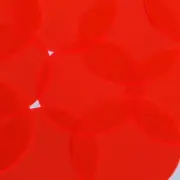 Round Vinyl Shape No Hole 60mm Red Go Go Fluorescent Edge Glow