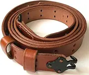 [MILITARIA STUFFS] M1907 LEATHER SLING US WWII SPRINGFIELD 1.25 INCH BLACK SOLID