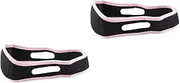 2pcs Jaw Exercise Mask for Thin Masseter Chin Strap v Shape Face Mask Head Support Comfortable Material