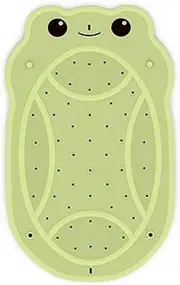 Joycano Baby Bath Mat Non Slip, Toddler Bath Mat, 30*18 Inch Bathtub Mat Non Slip Kids, Eco Friendly Natural Rubber no Chemical Smell, Suction Cups for Secure Grip, Fun Patterns, Easy to Clean, Green