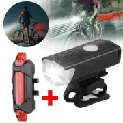 MTB Bike Front Lights USB LED Rechargeable Waterproof Mountain Bike Headlight Bi