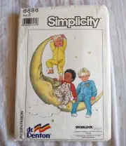 Simplicity Toddler Dr. Denton Sleeper Pattern 8886 Size 2 From 1988