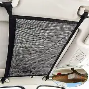For Toyota Accessories Double Layer Roof Top Ceiling Cargo Net Pocket Mesh Bag