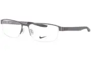 Nike 8138 071 Eyeglasses Men's Brushed Gunmetal/Black Optical Frame 56mm