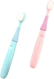 ORFOFE 360 Degree Nano Toothbrush Kids Baby Toothbrush with Silicone Ergonomic Handle Portable Toothbrush Personal Care Teeth Brush