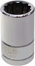 KC-Tools Hex Socket KC-Tools 3/8-Inch Drive Single Hex Socket, 5/16-Inch Diameter