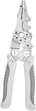 ＫＬＫＣＭＳ Wire Stripper Crimper Portable Comfortable Grip Hand Wiring Tool Multifunctional Wire Stripping Tool Crimping Splitting, Gray