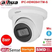 Dahua 8MP 4K Starlight Built-in Mic PoE SMD+ WizSense IP Camera IPC-HDW2841TM-S