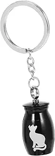GANAZONO Ash Key Chain Pendant Pet Urn Container with Key Ring Durable for Pet Ashes Finish