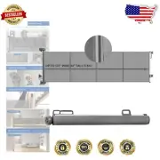 Durable 34" Tall Retractable Mesh Gate - Ideal for Homes with Pets & Kids