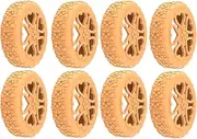 [Generic] Silicone Suitcase Wheel Covers- 60g Portable Luggage Wheel Covers for Suitcases | Suitcase Protector |8X Replacement Parts Caster Shoe, Roller Protective Case Flower Texture, Luggage Accessories