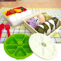在飛比找樂天市場購物網優惠-日本製Madre六格三角飯團壓模 海苔御飯糰壽司飯糰模具壽司