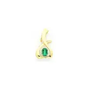 14k Yellow Gold 10x8mm Oval Mount St. Helens slide