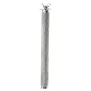 Bird Perch Parrot Stainless Steel Stand with Rhombic Pattern Anti-Slip Grinding Claw Bar for Small Medium Birds 3 Sizes 20 cm long