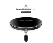 Fast Wireless Charger Charging Pad USB-C Qi Charge