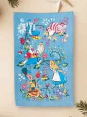 Vera Bradley x Disney Alice In Wonderland Throw Blanket Bedding Characters New