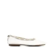 [Alohas] Alohas Mesh Ballet Flats 38 IT WHITE