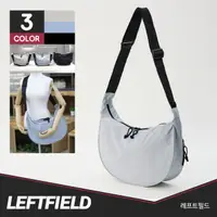 在飛比找momo購物網優惠-【LEFTFIELD】韓國製 輕便棉布半月包斜背包 NO.L